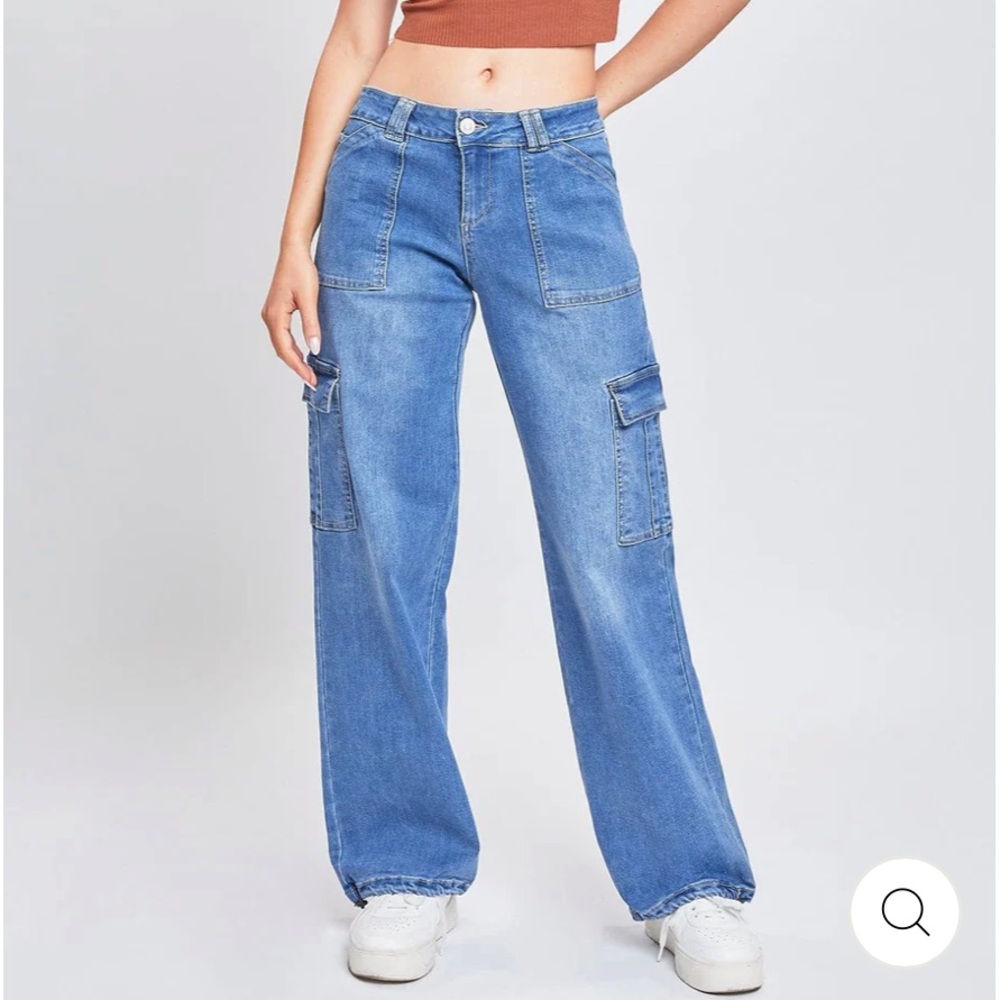 Light Washed Cargo Pants